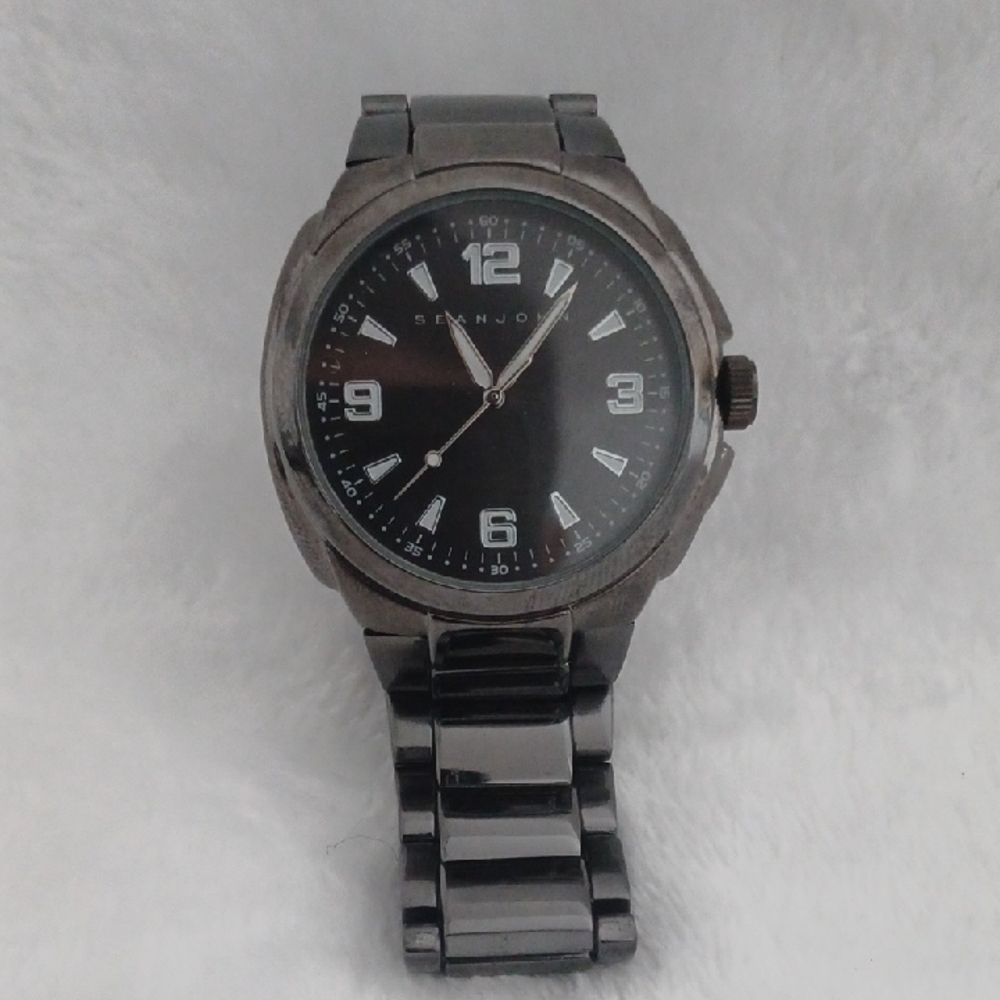 Sean John Gunmetal  Stainless Steel Watch